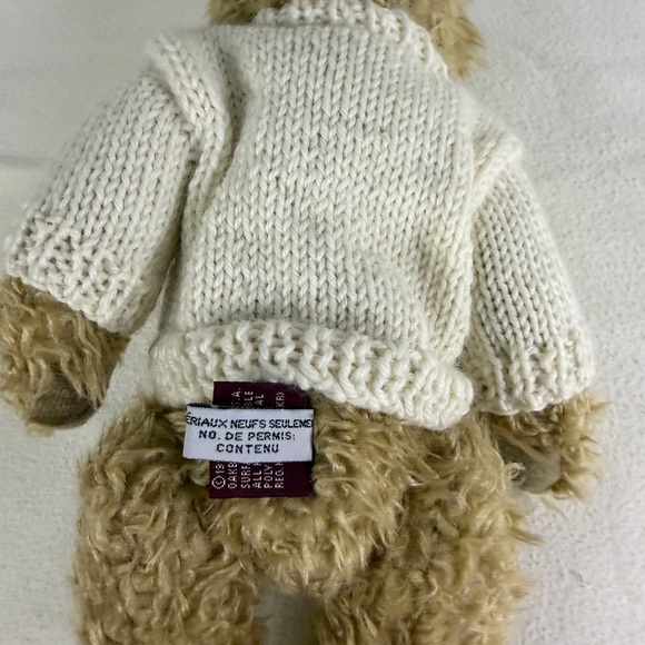Ty Attic Treasures Bear 1999 Maple Leaf Sweater Canada Plush ~9” - Picture 4 of 10